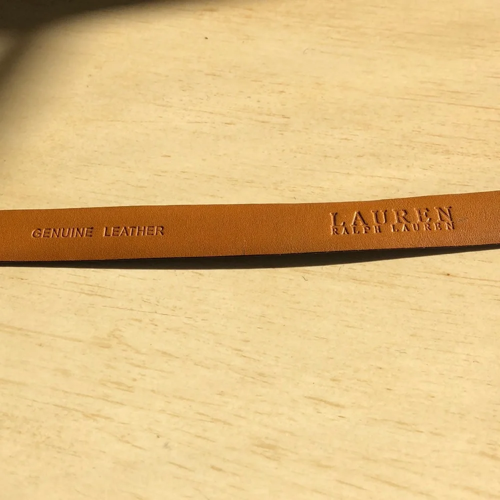 Ralph Lauren Belt Silver Square Buckle SM